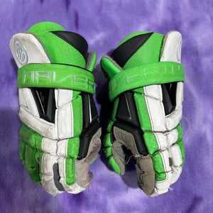 Green Maverik M6 Lacrosse Gloves 10" (Used)