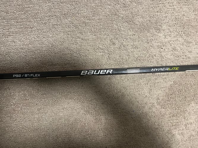 Bauer Vapor Hyperlite Left Hand Hockey Stick P92 Pro Stock