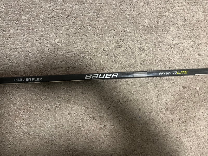 Bauer Vapor Hyperlite Left Hand Hockey Stick P92 Pro Stock