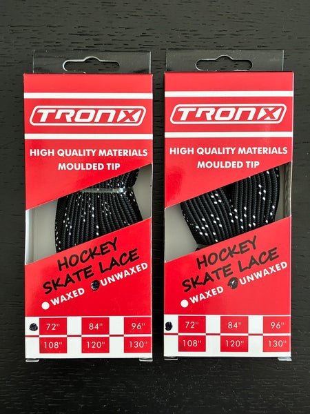 Two Pairs Unwaxed Black Laces, 72” New