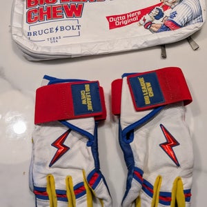 Youth Batting Gloves: Bruce Bolt Big League Chew "Outta Here Original"