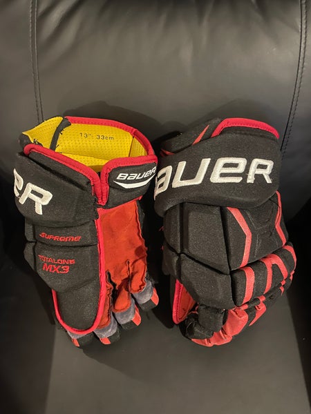 Rare Panarin Chicago Blackhawks Bauer MX3 Red Palms 13” Pro Stock