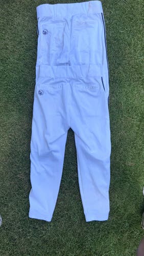 Dirty Mids Baseball 2 Pants Bundle -white /navy Blue Piping