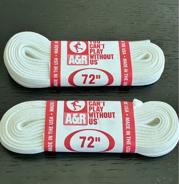 Figure Skate Laces, 72” White, Two Pairs New