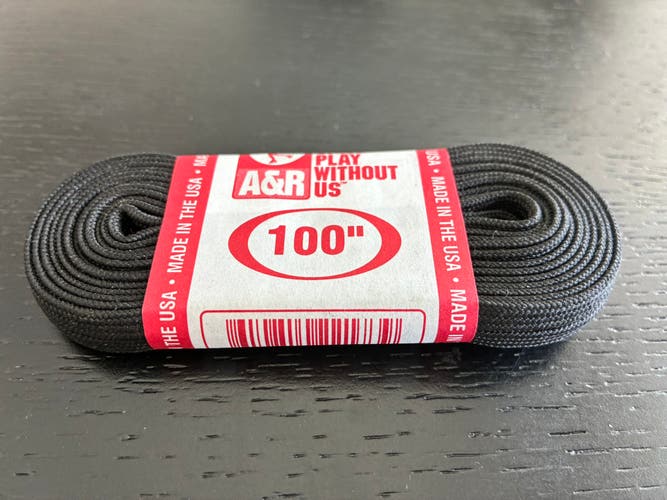 Figure Skate Laces, 100” Black, New