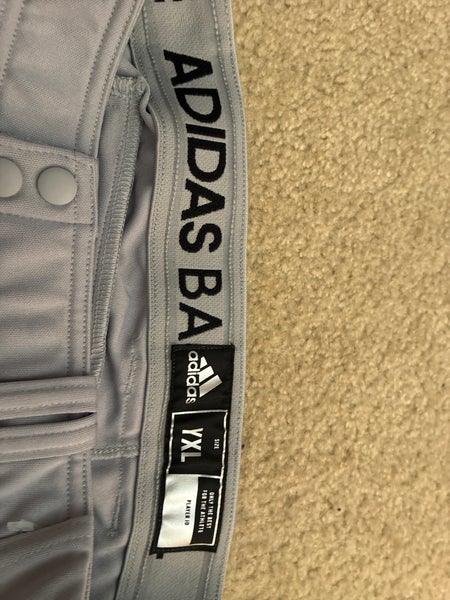 Youth Adidas Baseball Pants-Gary/XL