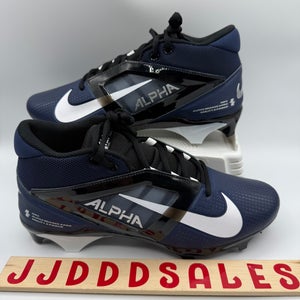 Nike Alpha Menace 4 Pro Football Cleats Midnight Navy FD7037-401 Men’s Sz 10   New