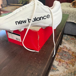 White Men's Size M 14.0 (W 15.0) Adult New Balance Low Top Burn X4 Turf Cleats (New)