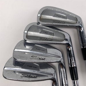 Titleist 735 CM Chrome Iron Set 6-PW (No 8) True Temper XP 95 S300 Steel Mens RH