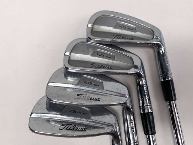 Titleist 735 CM Chrome Iron Set 6-PW (No 8) True Temper XP 95 S300 Steel Mens RH