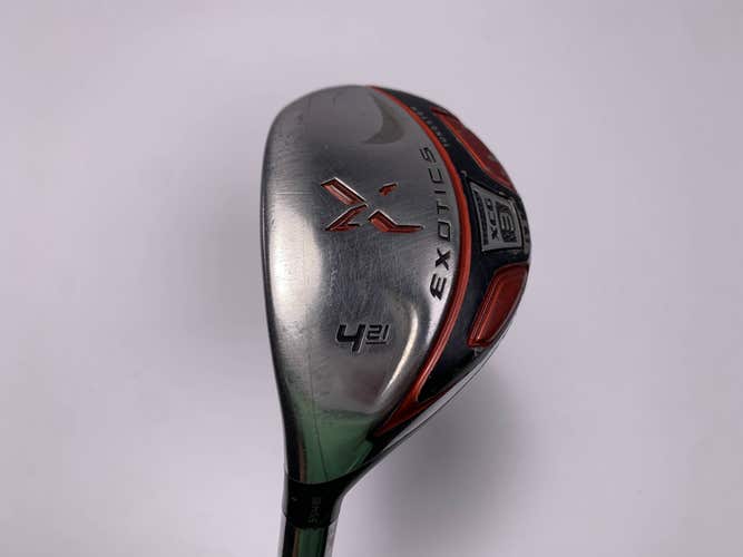 Tour Edge Exotics XCG3 4 Hybrid 21* Fujikura Motore 80g Stiff Graphite Mens LH