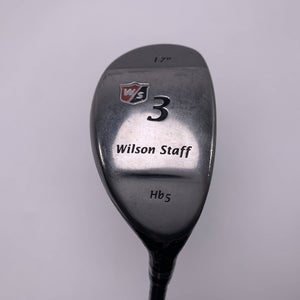 Wilson Staff HB5 3 Hybrid 17* UST Stiff Graphite Mens RH