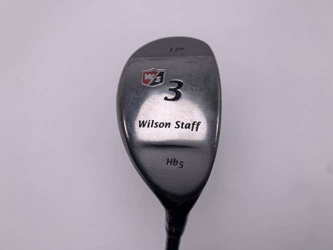 Wilson Staff HB5 3 Hybrid 17* UST Stiff Graphite Mens RH