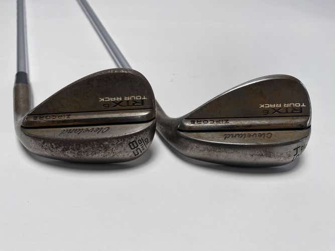 Cleveland RTX 6 ZipCore Tour Rack Raw Wedge Set 54*10 | 58*10 Hi-Rev XStiff RH