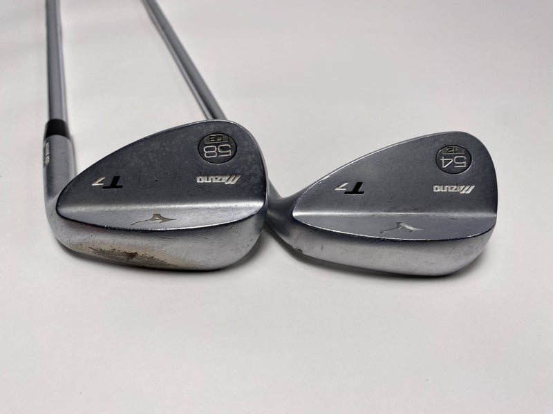 Mizuno T7 White Satin Wedge Set 54* 12 58* 8 True Temper Dynamic Gold Wedge RH