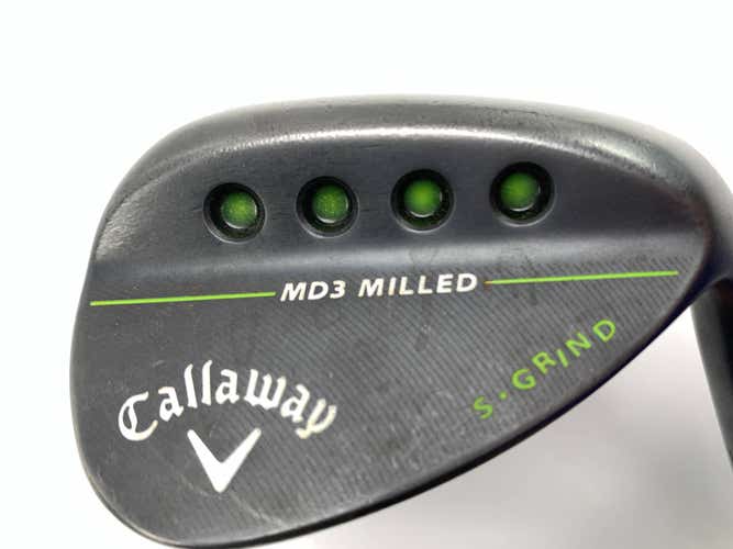 Callaway MD3 Milled Black S-Grind Wedge 56* 10 Dynamic Gold Wedge Steel Mens RH