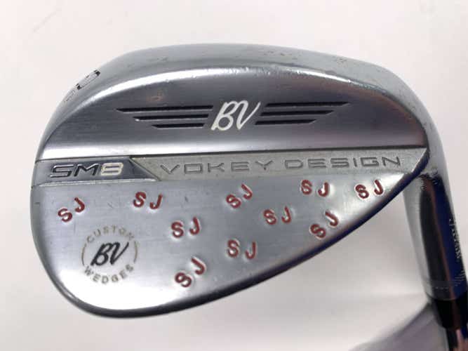 Titleist Vokey SM8 Tour Chrome Wedge 60* 12 Bounce D-Grind Wedge Steel Mens RH