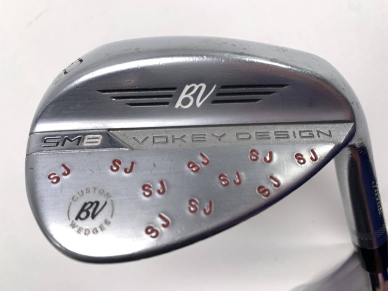 Titleist Vokey SM8 Tour Chrome Wedge 60* 12 Bounce D-Grind Wedge Steel Mens RH