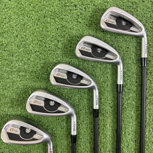 Ping G400 Iron Set 6-PW Red Dot Graphite Alta CB SR Senior Flex -1 Short