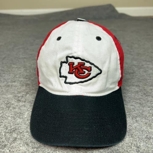 Kansas City Chiefs Hat Cap Strap Back Small Red Black White NFL Football Cotton
