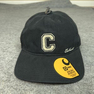 Carhartt Hat Cap Strap Back Black Canvas Force Men One Size Workwear Logo Casual