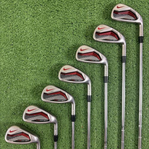 Nike VRS Covert 2.0 Iron Set 5-PW AW Steel True Temper Dynalite 105 Stiff Flex