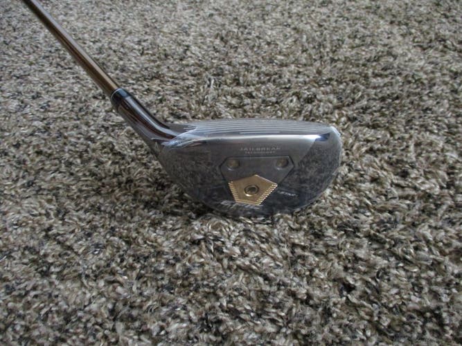 NEW MEN'S LEFT HAND CALLAWAY EPIC FLASH STAR 20* #4 HYBRID UST ATTAS 50 REGULAR FLEX + HEAD COVER