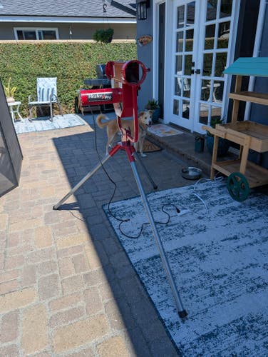 Heater Pro Heavy Duty Fastball & Curveball Pitching Machine Model #: HTR499BBNBFR (Used)