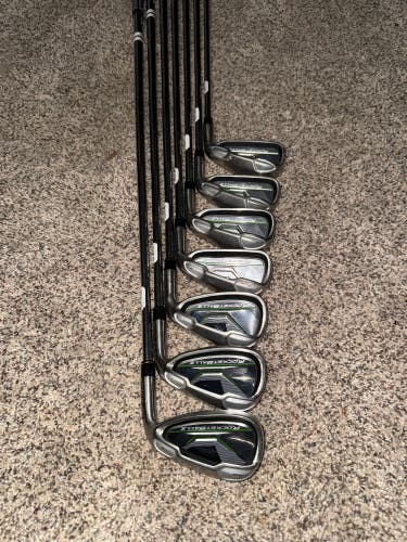 TaylorMade RocketBallz Right Handed Iron Set Stiff Flex  Steel Shaft (Used)