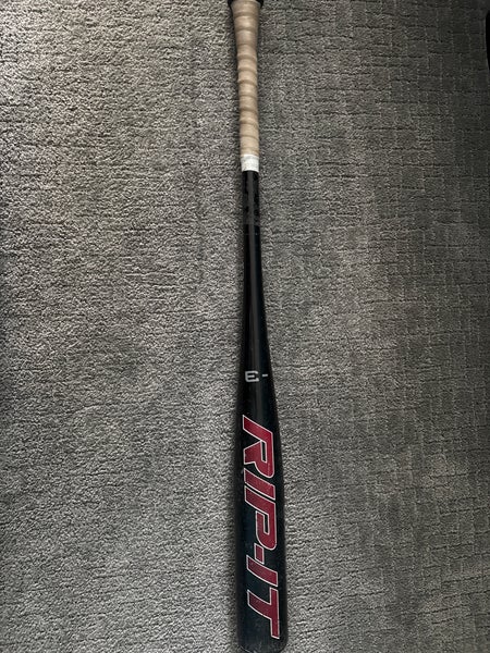 2013 Rip It Prototype AIR BBCOR Certified Bat (-3) Alloy 30 oz 33" (Used)