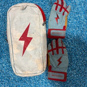 Youth Medium Bruce Bolt Batting Gloves (Used)