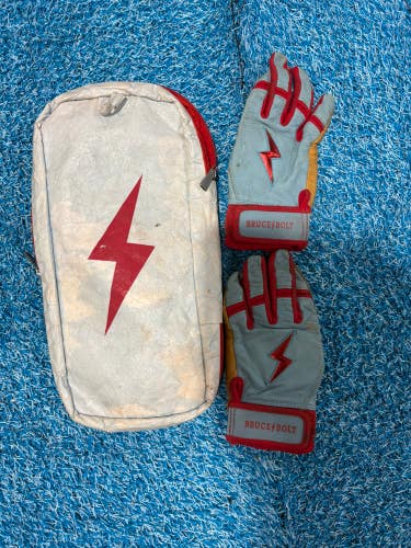 Youth Medium Bruce Bolt Batting Gloves (Used)