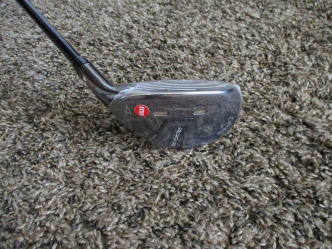 NEW MEN'S LEFT HAND CALLAWAY ROGUE ST PRO 23* #4 HYBRID TENSEI WHITE 85 STIFF FLEX + HEAD COVER