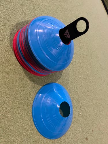 Soccer Training Cones - red and blue