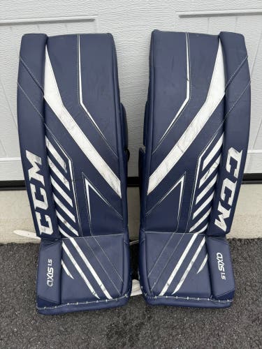 26+1 CCM Axis 1.5 Goalie Leg Pads (Used)