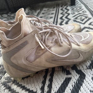 White Men's Size M 12.0 (W 13.0) Adult Nike Mid Top Huarache (Used)