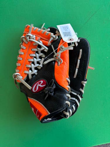 Orange Rawlings RCS RH Outfield Baseball Glove 11.75"