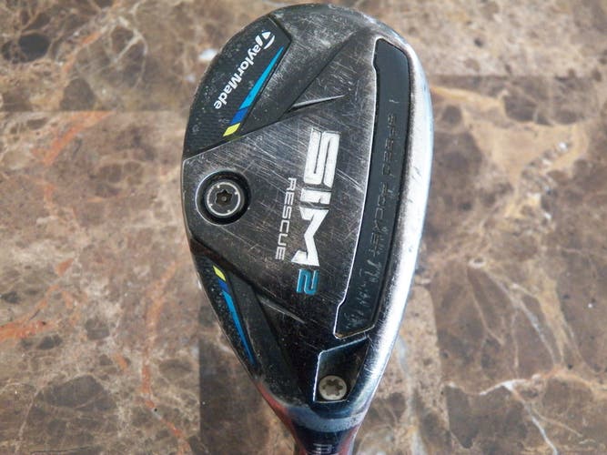 RIGHT HAND TAYLORMADE SIM2 RESCUE #3 HYBRID 19.5* GRAPHITE TENSEI BLUE STIFF