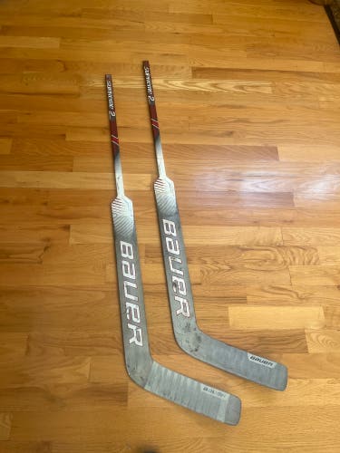 Custom Bauer Supreme 2S Pro Regular Goalie Sticks 26" Paddle (Used)(selling 2)