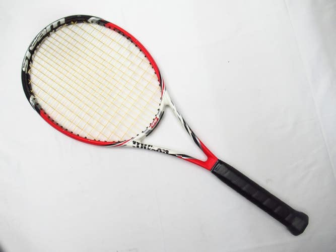 WILSON BLX STEAM 99 TENNIS RACQUET (4 3/8) LONG STORAGE. NEW GRIP