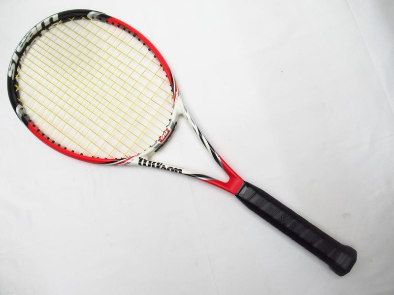WILSON BLX STEAM 99 TENNIS RACQUET (4 1/2) LONG STORAGE. NEW GRIP