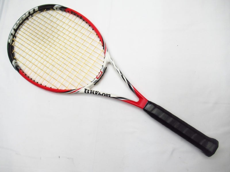 WILSON BLX STEAM 99 TENNIS RACQUET (4 1/2) LONG STORAGE. NEW GRIP