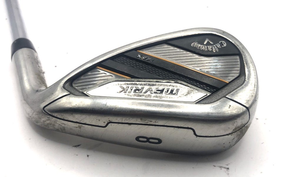 CALLAWAY MAVRIK MAX 8 IRON KBS Max 80 Regular Steel Shaft *Good*