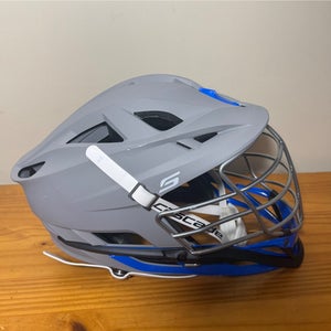 Cascade S Lacrosse Helmet Gray / Royal Blue One Size Fits Most Orig $289