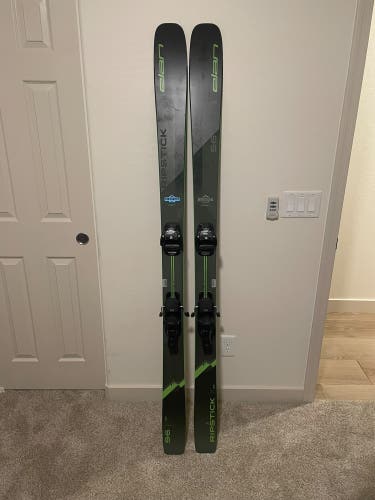 Elan 188 cm All Mountain Ripstick 96 Skis With Bindings Max Din 13 (Used)