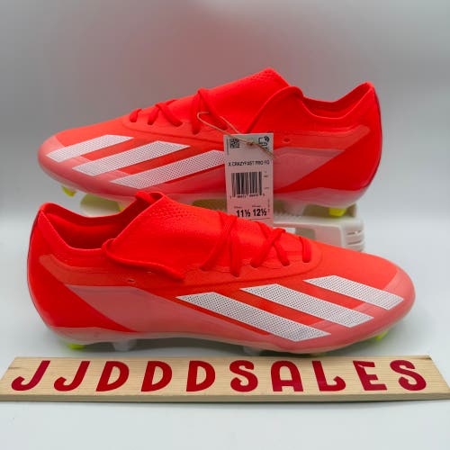 Adidas X Crazyfast Pro FG Soccer Cleats Solar Red Energy IG0600 Men’s Sz 11.5 New