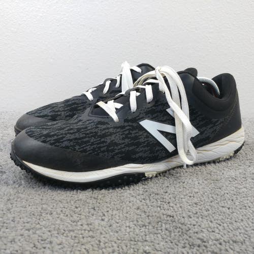 New Balance 4040 Turf Baseball Shoes Mens Size 11.5 2E WIDE Black White