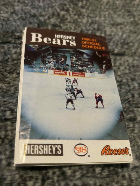 Vintage Hershey Bears AHL 1990-1991 Pocket Schedule