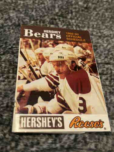Vintage Hershey Bears AHL 1992-1993 Pocket Schedule