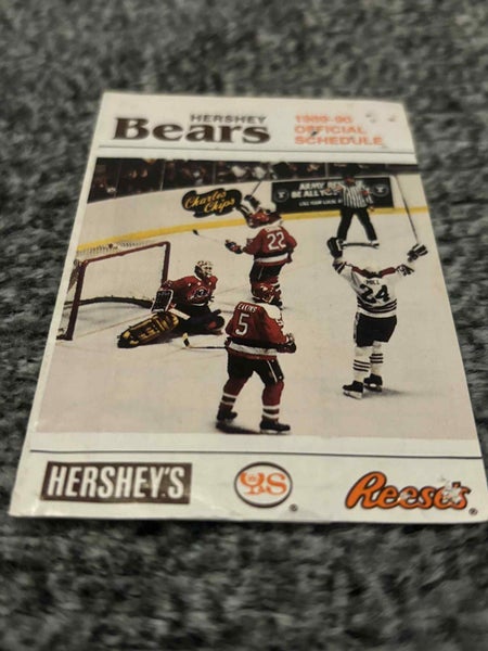Vintage Hershey Bears AHL 1989-1990 Pocket Schedule